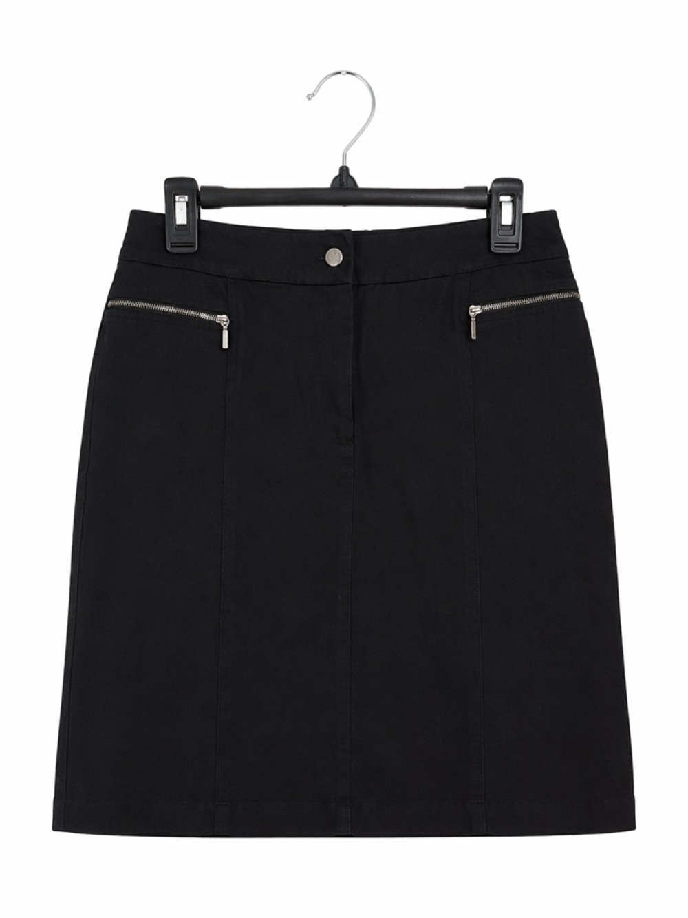 Valerie Stevens Dark Blue Skirt Women’s Size 8 Stretch Zip Front Workwear